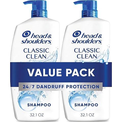 Head & Shoulders Classic Clean Anti-Dandruff Shampoo Twin Pack, 32.1 fl oz Each, 72...