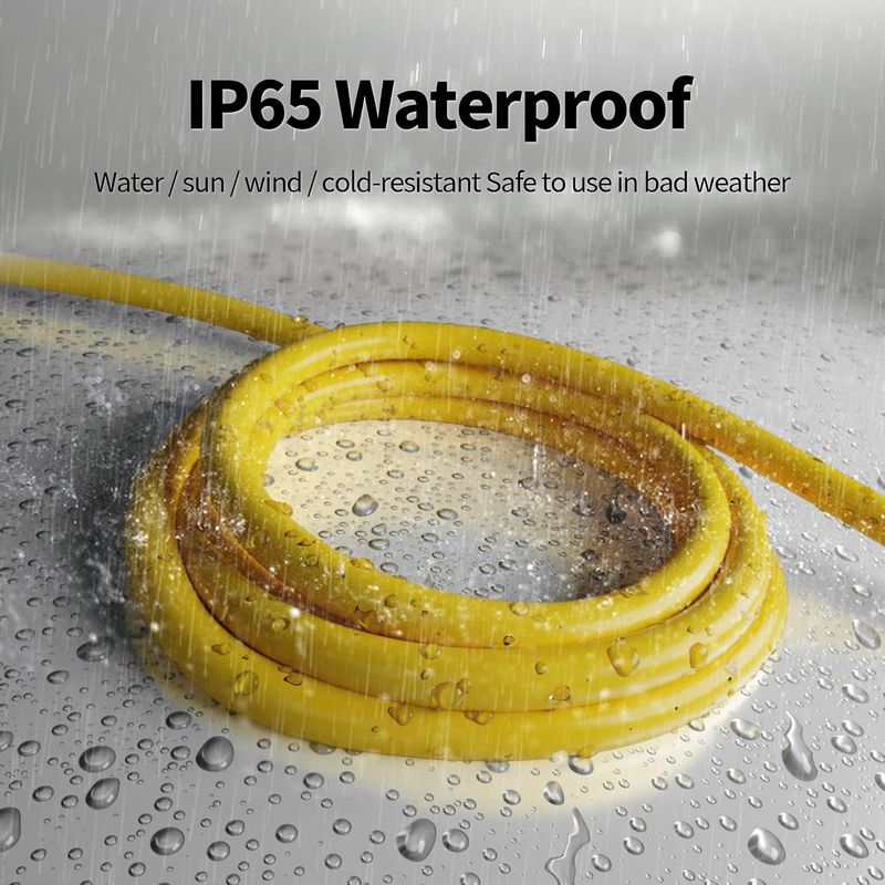 50 ft Outdoor Extension Cord 12/3 Yellow - Image 6