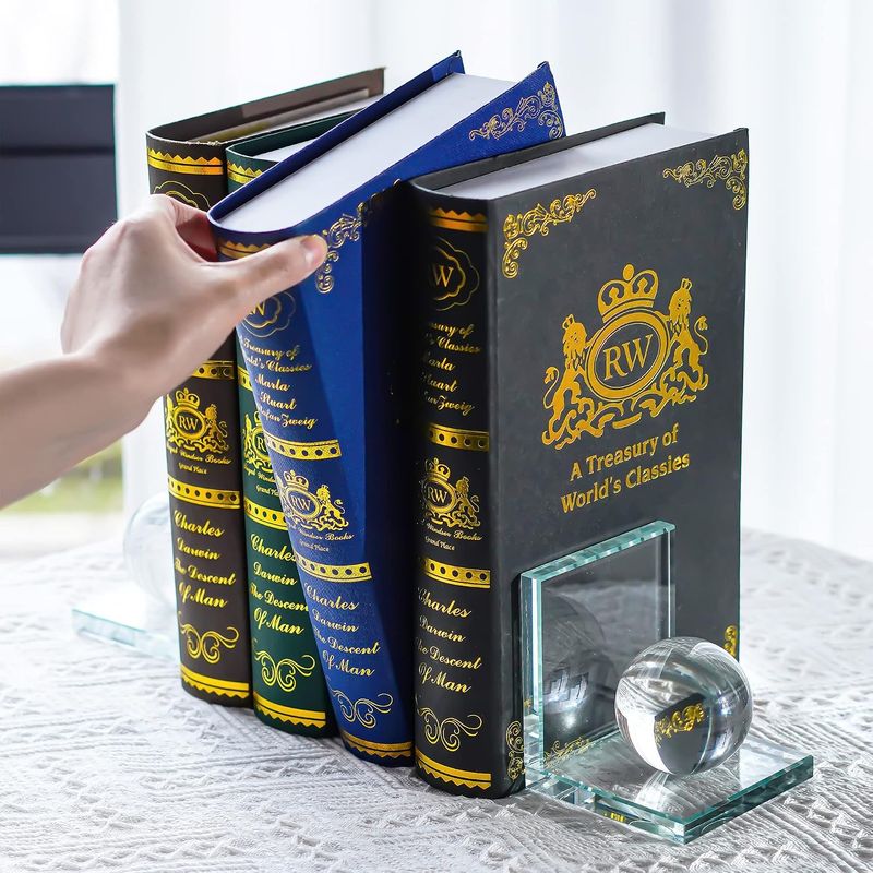 Crystal Bookends with Crystal Ball - Image 7