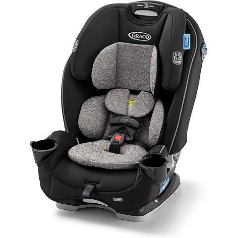 Graco Slimfit 3-in-1 Convertible Car Seat, Slim Car Seat with Space-Saving Design, ...