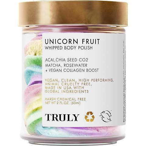 Truly Beauty Unicorn Whipped Body Polish with Chia, Acai and Rose - with Shea for W...