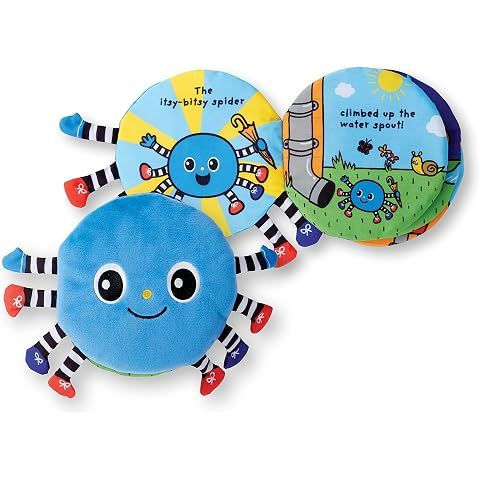 Melissa & Doug K's Kids Itsy-Bitsy Spider 8-Page Soft Activity Book for Babies and ...