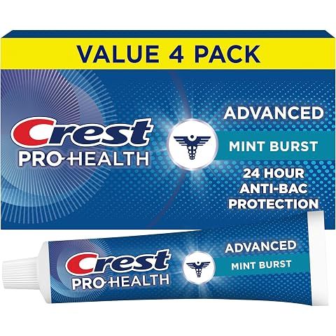 Crest Pro-Health Advanced Antibacterial Protection Toothpaste,5 oz 4 Pack, Teeth Wh...