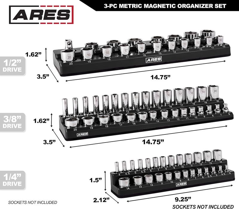 ARES Magnetic Socket Organizer Set - Image 14