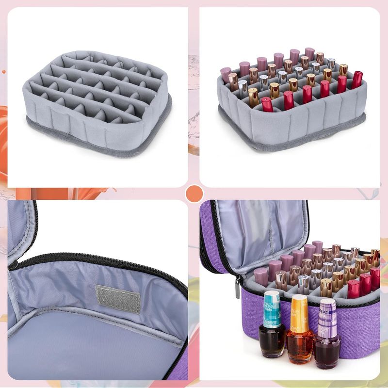 LUXJA Nail Polish Carrying Case - Purple - Image 5