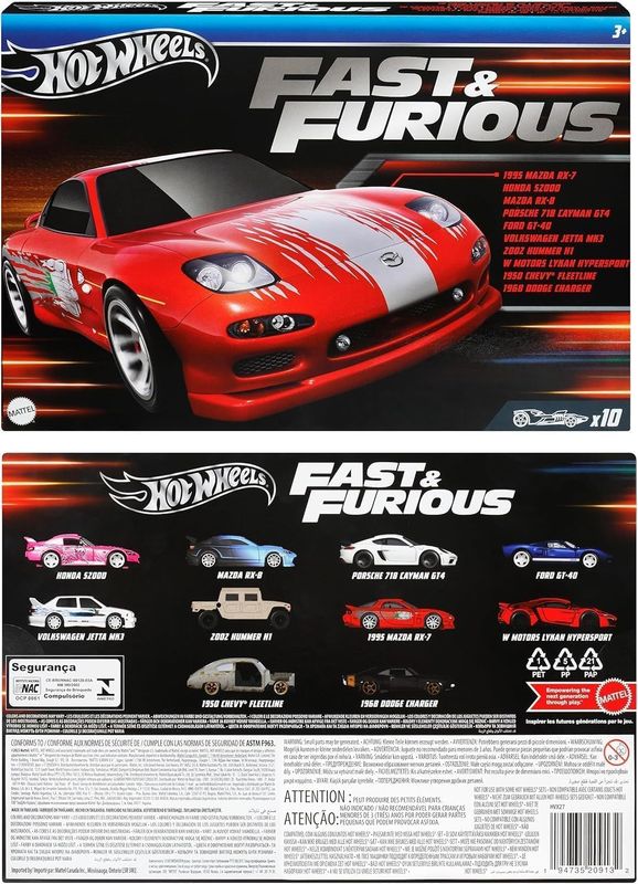 Hot Wheels Fast and Furious 10 Car Pack - Image 8
