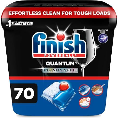 Finish Quantum Infinity Shine Dishwasher Pods, No Pre-Rinse Dishwasher Detergent So...