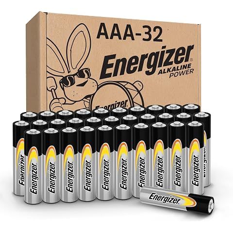 Energizer Alkaline Power AAA Batteries (32 Pack), Long-Lasting | For wireless mouse...
