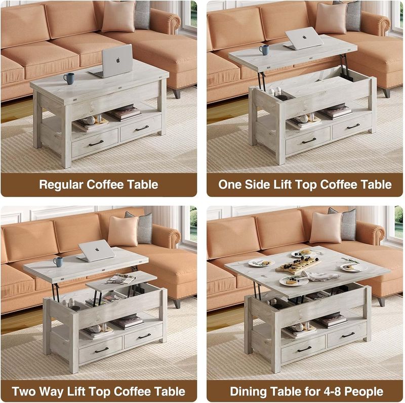 Rolanstar Lift Top Coffee Table - Image 5