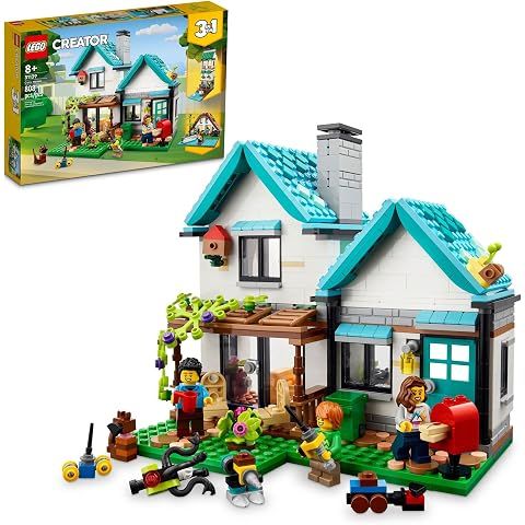 LEGO Creator 3 in 1 Cozy House Building Toys - Toy Figures & Pretend Play Playsets ...