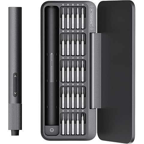 HOTO 25-in-1 Mini Electric Screwdriver, 3.7V Precision Screwdriver Set, USB-C Recha...