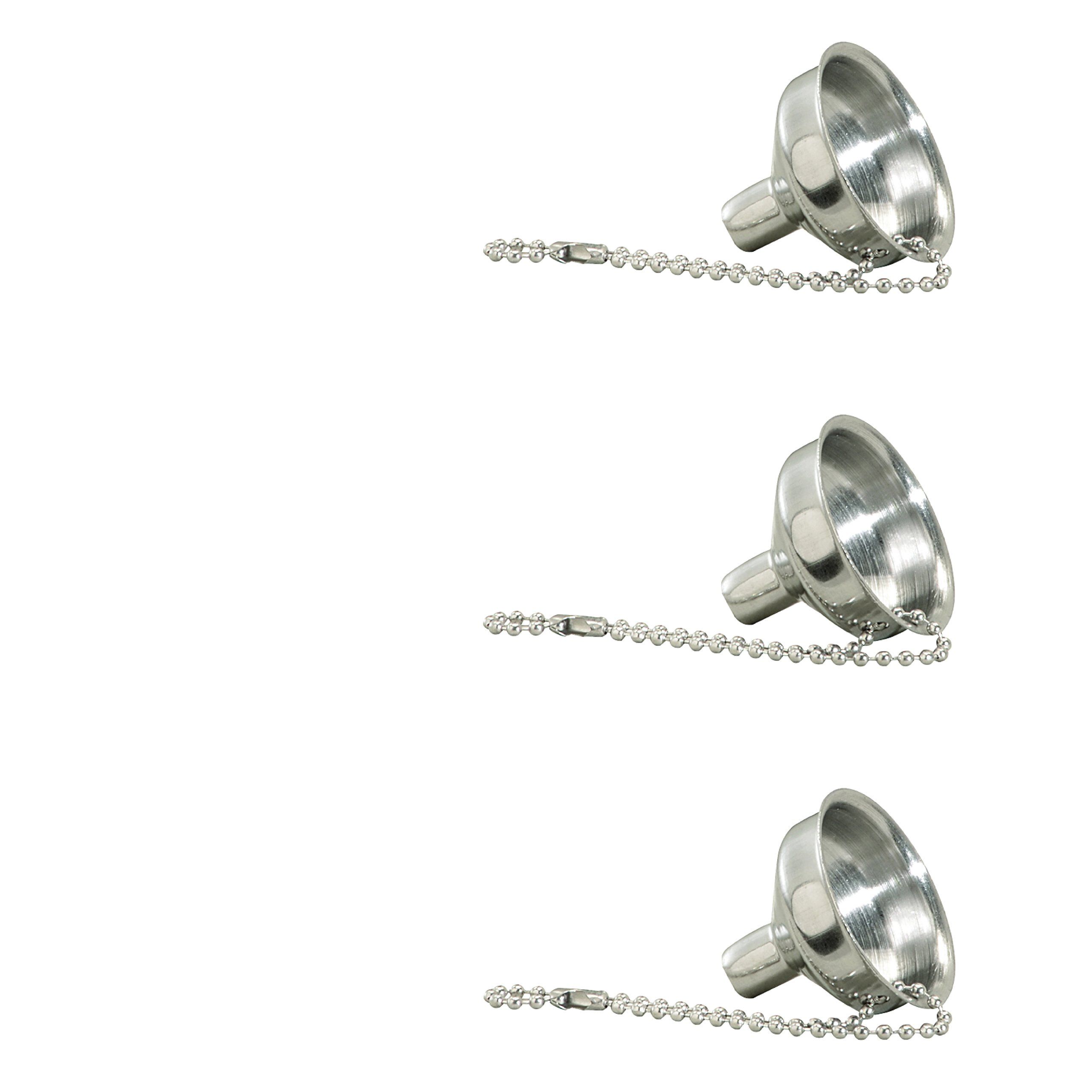 Thirsty Rhino Stainless Steel Mini Flask Funnel/Essential Oil Bottle Funnel (Set of 3)