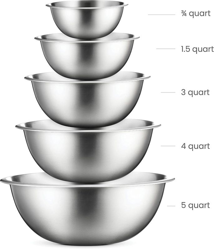 FineDine Stainless Steel Mixing Bowls Set - Image 3