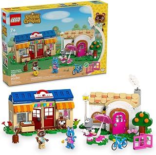 LEGO Animal Crossing Nook"s Cranny & Rosie's House, Buildable Video Game Toy for Kids, includes 2 Animal Crossing Toy Figures, Birthday Gift Idea for Girls and Boys Aged 7 and Up, 77050