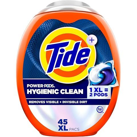 Tide Hygienic Clean Power PODS Laundry Detergent Pacs, Original Scent, 45 Count, Re...