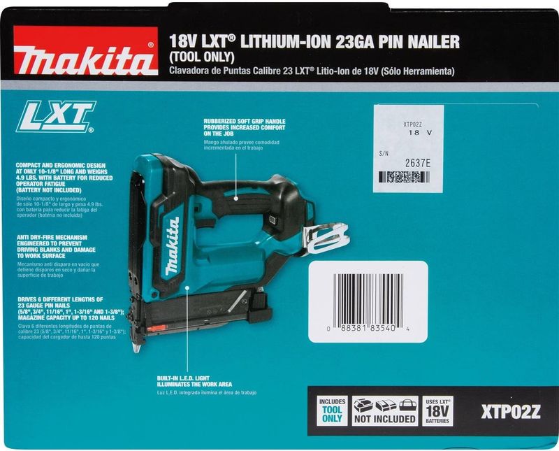 Makita XTP02Z Pin Nailer - Image 20