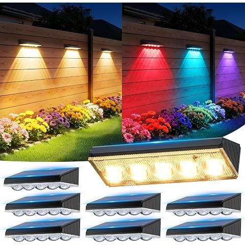 8 Pack Solar Fence Lights for $17.99