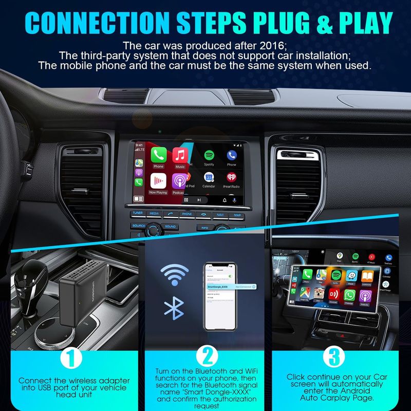 Wireless CarPlay & Android Auto Adapter - Image 5