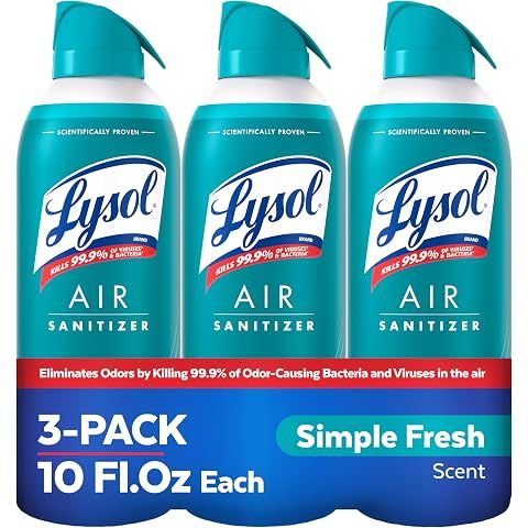 $10.34 for 3-Pack Lysol Air Sanitizer Spray (Simple Fresh)