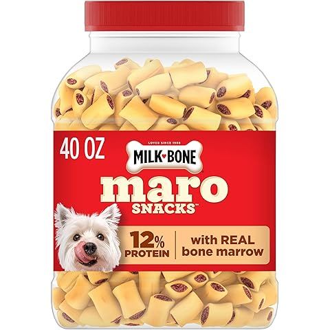 Milk-Bone MaroSnacks Small Dog Treats with Real Bone Marrow, 40 Oz. Canister | Dog ...
