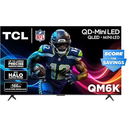 TCL 75 Inch Class QM6K Series | Mini LED QLED 4K HDR | 75QM6K, Latest Model | 120HZ...