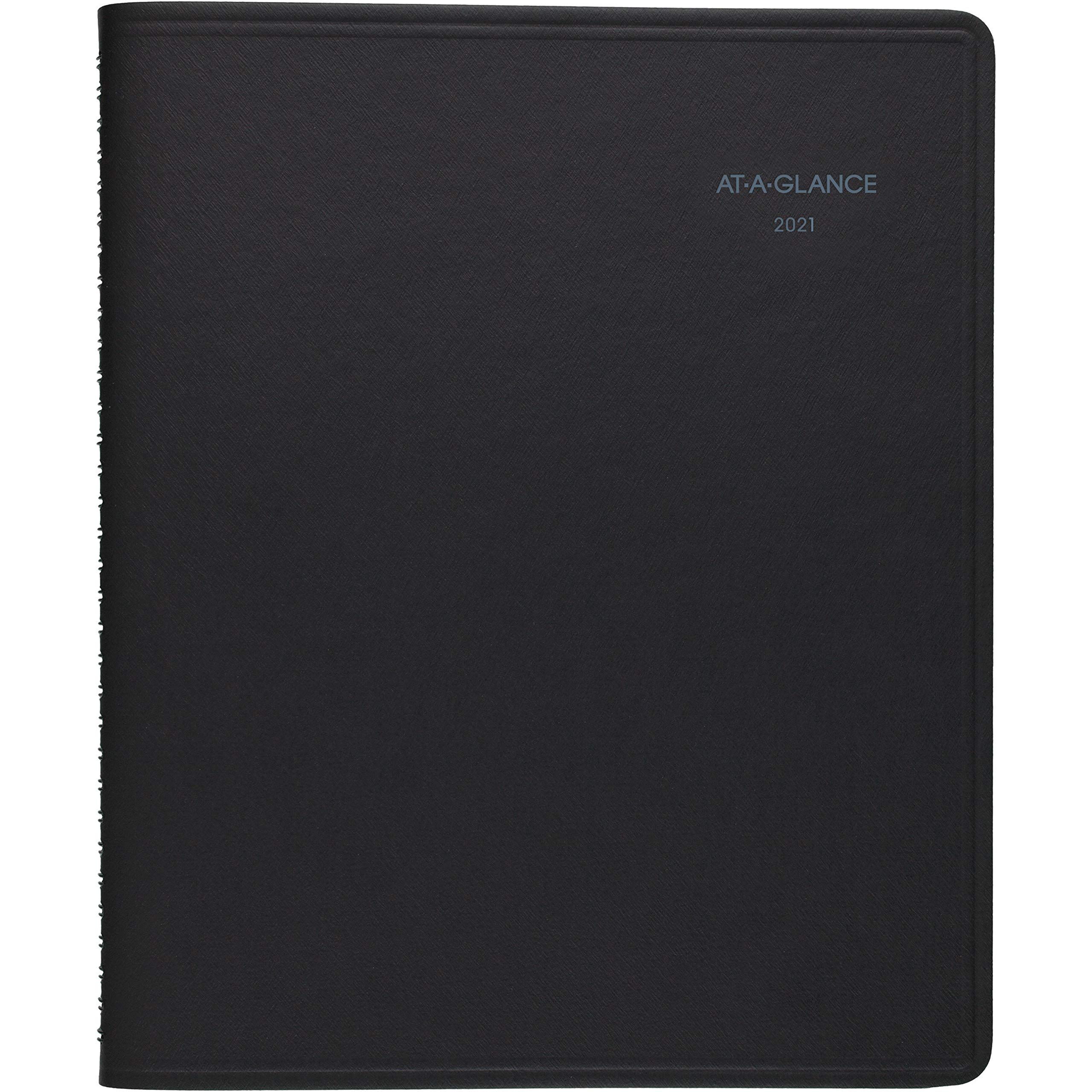 AT-A-GLANCE QuickNotes Recycled Weekly/Monthly Appointment Book, 8 x 10 Inches, Black, 2013 (76-01-05)