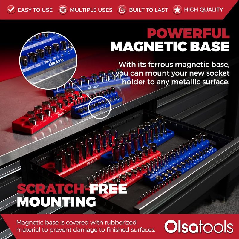 Olsa Tools Magnetic Socket Organizer Kit - Image 10