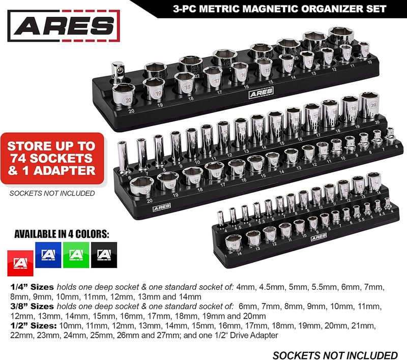 ARES Magnetic Socket Organizer Set - Image 11