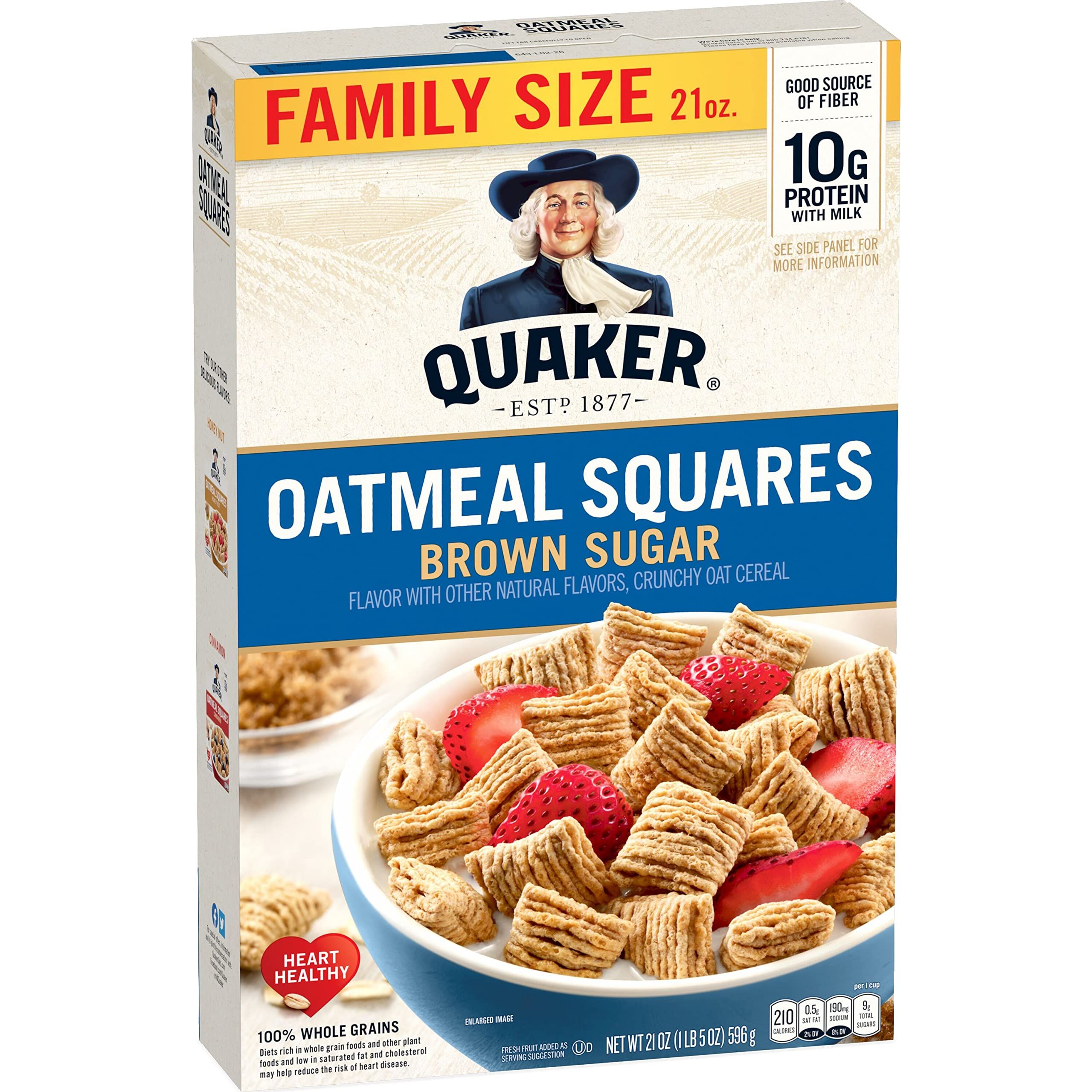 $2.58 for Quaker Oatmeal Squares (Brown Sugar)
