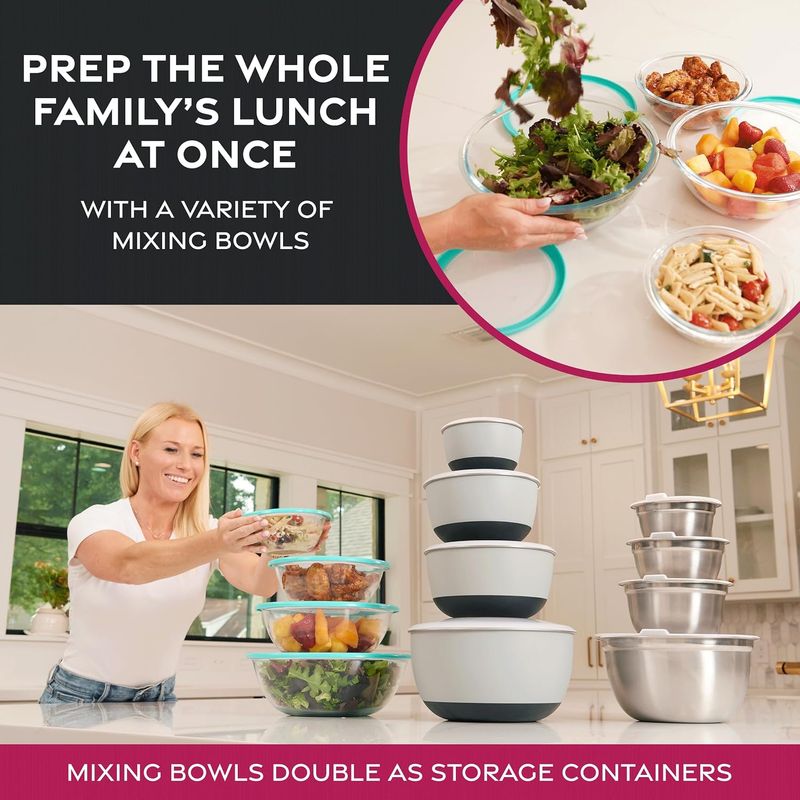 FineDine Stainless Steel Mixing Bowls Set - Image 4