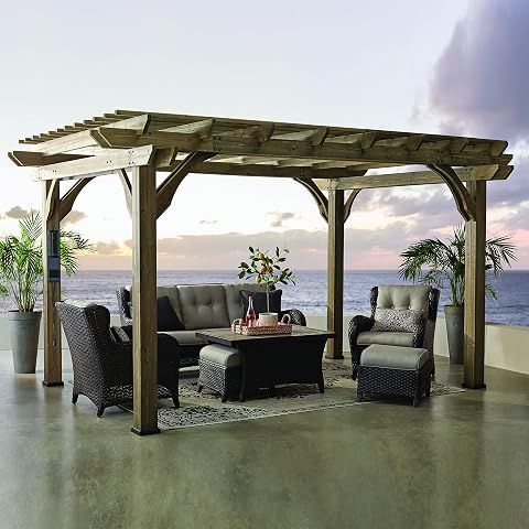 Cedar Wood Pergola Kit for $1199