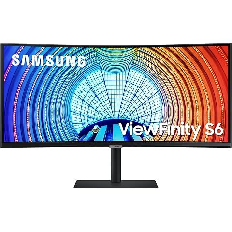 SAMSUNG Viewfinity S65UA Series 34-Inch Ultrawide QHD Curved Monitor, 100Hz, USB-C,...