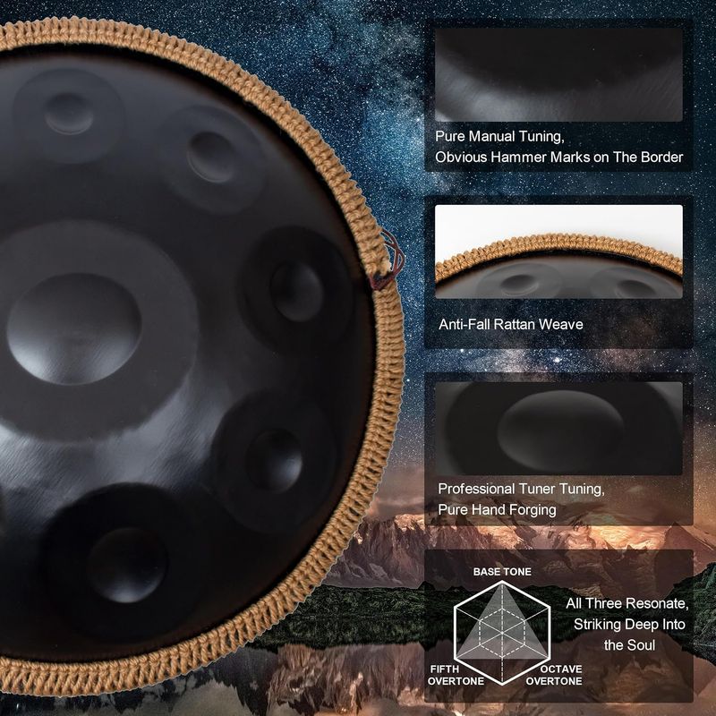 LOMUTY Handpan 22 inch D Minor - Image 11