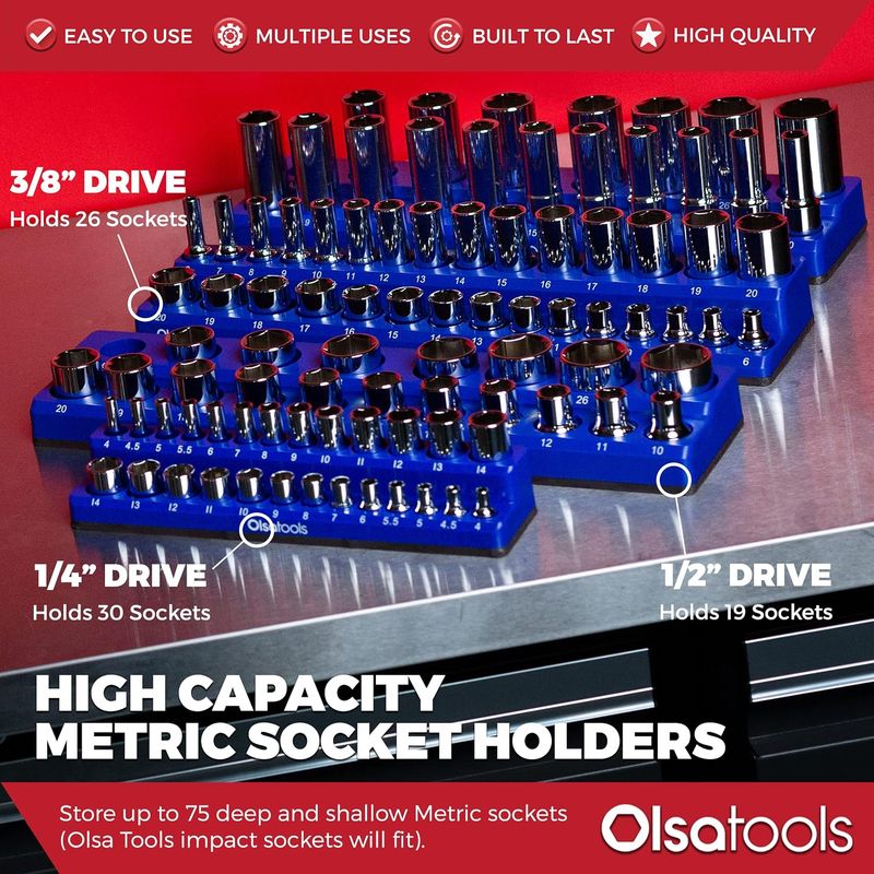 Olsa Tools Magnetic Socket Organizer Kit - Image 9