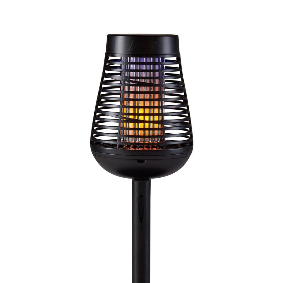 Pic Solar Powered Insect Killer Torch with LED Flame, Black