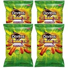 Doritos Dinamita Chile LimÃ³n Rolled Flavored Tortilla Chips, 10.25 Oz. (4 Bags)