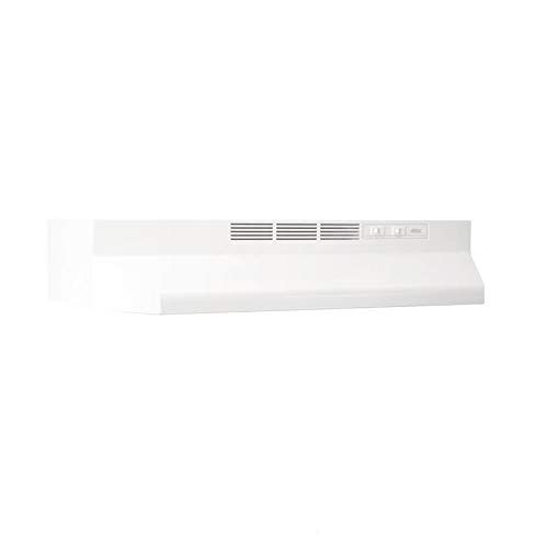Broan 413001 Undercabinet Range Hood White Monochromatic