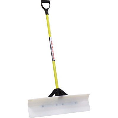 J&M JM Enterprises TV206971 Snowplow Snow Pusher, 30", White