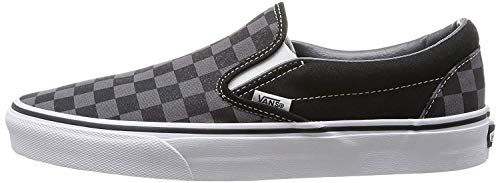Vans Adult Classic Slip-On, (Checkerboard) Black/Pewter , Men's 8