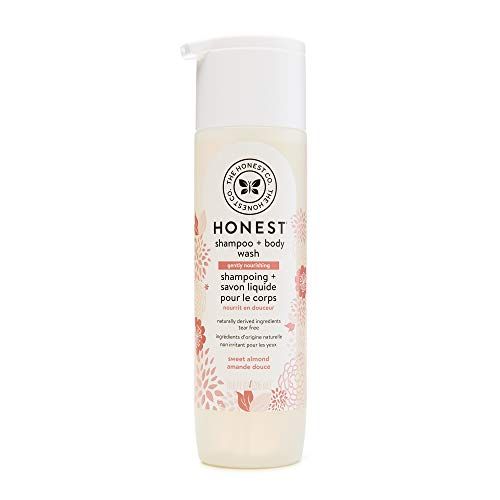 The Honest Company Gently Nourishing Sweet Almond Shampoo + Body Wash | Tear Free Baby Shampoo + Body Wash | Naturally Derived Ingredients | Sulfate & Paraben Free Baby Wash | 10 fl. oz.