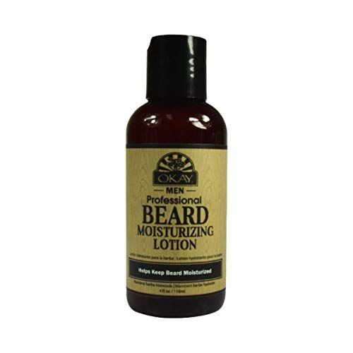 Okay men's beard & hair moisturizing lotion, Brown, 4 Fluid Ounce