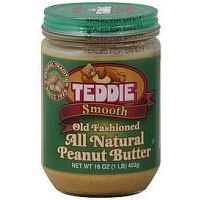 Teddie Smooth Old Fashioned All Natural Peanut Butter-16 Ounce Jar