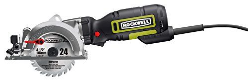 Rockwell RK3441K 4-1/2" Compact Circular Saw, 5 amps, 3500 rpm with Dust Port and Accessory Kit