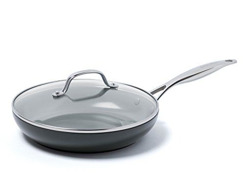 GreenPan CC000670-001 Valencia Pro Non-Stick Covered, 10" Frypan Ceramic, 10', Gray