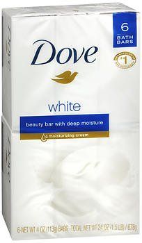 Dove White Beauty Bar Soap, 25.5 Ounce - 12 per case.