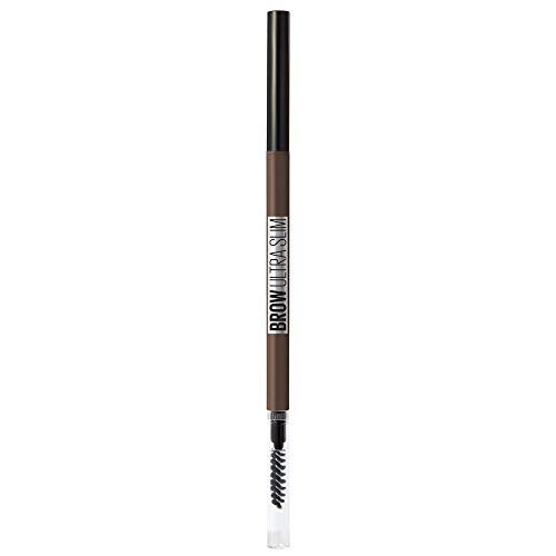 Maybelline New York Brow Ultra Slim Defining Eyebrow Makeup Mechanical Pencil with 1.55 MM Tip & Blending Spoolie For Precisely Defined Eyebrows, Deep Brown, 0.03 oz.