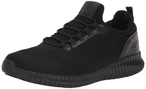 Skechers Men's Cessnock Food Service Shoe, Black, 10 M US