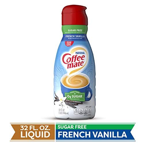 Coffee Mate, Liquid Coffee Creamer, Sugar Free French Vanilla, Quart, 32 oz