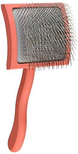 Chris Christensen Long Pin Slicker Brush, Large, Coral