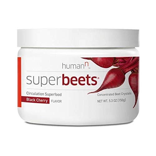 HumanN SuperBeets Circulation Superfood Concentrated Beet Powder Nitric Oxide Boosting Supplement (Black Cherry Flavor, 5.3-Ounce)